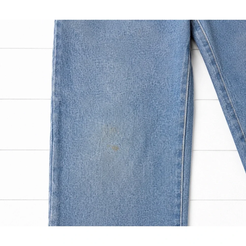 Vintage Bill Blass Jeans Womens Size 10 High Rise Wide Leg Carpenter Cinch Back